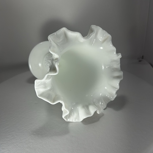 Vintage Milk Glass Hobnail Vase - Picture 6 of 17